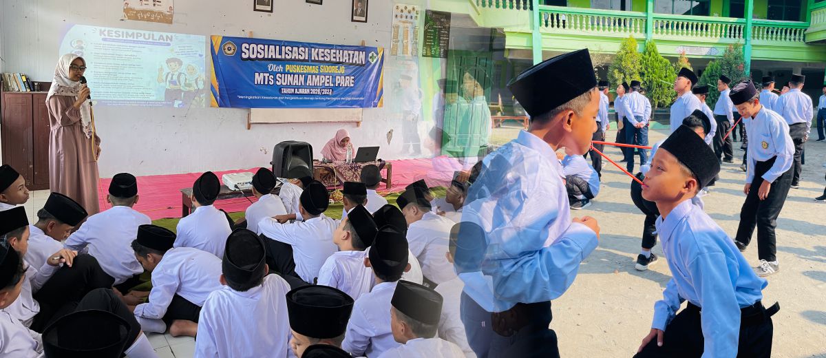 Pelaksanaan MATAMUDA (Masa Ta'aruf Murid Madrasah) MTs Sunan Ampel Pare Tahun Pelajaran 2026/2027